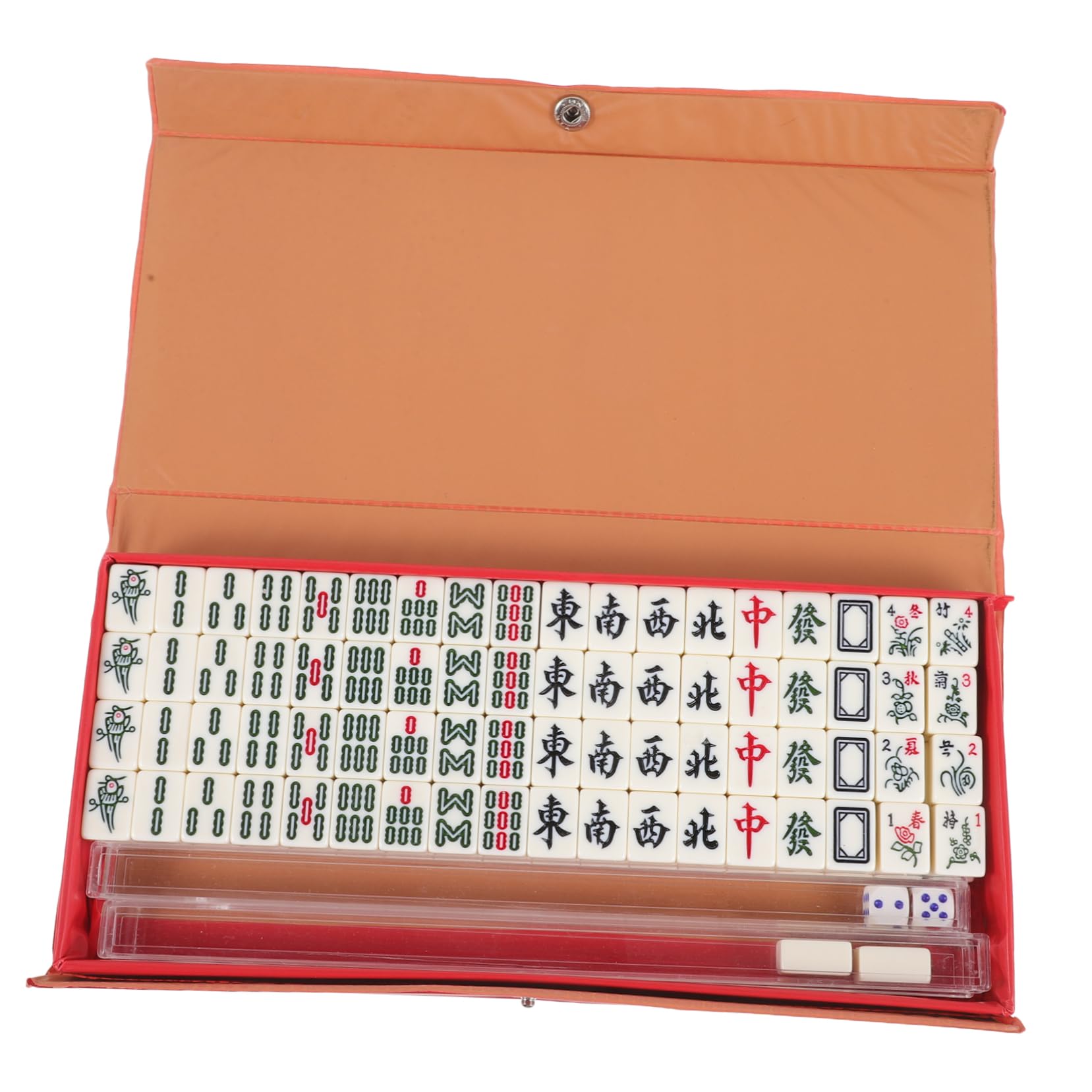 Mahjong miniature résistant et léger avec accessoires de jeu - 8