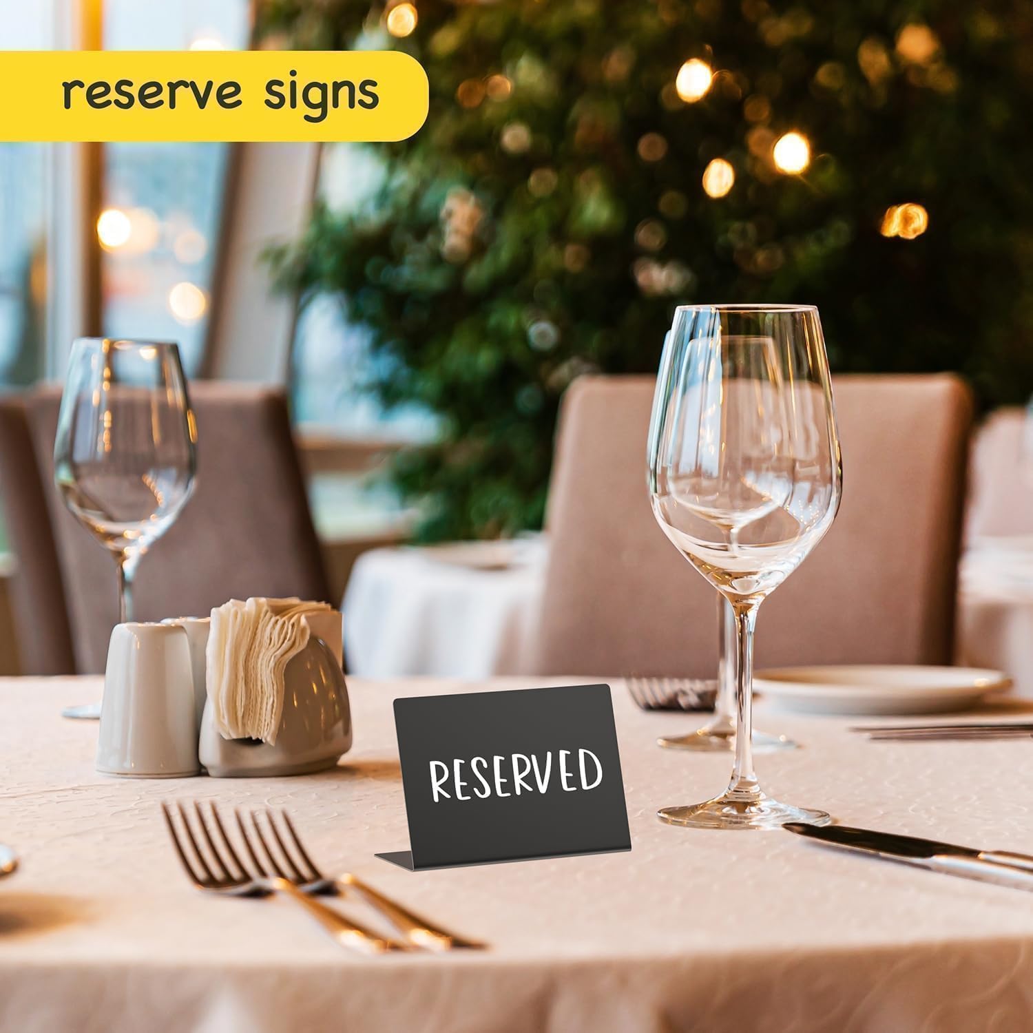 PigPotParty 12 Pcs Food Labels for Party Buffet w Cleaning Spray 4x3 Mini Chalkboard Signs for Food Display — view 8