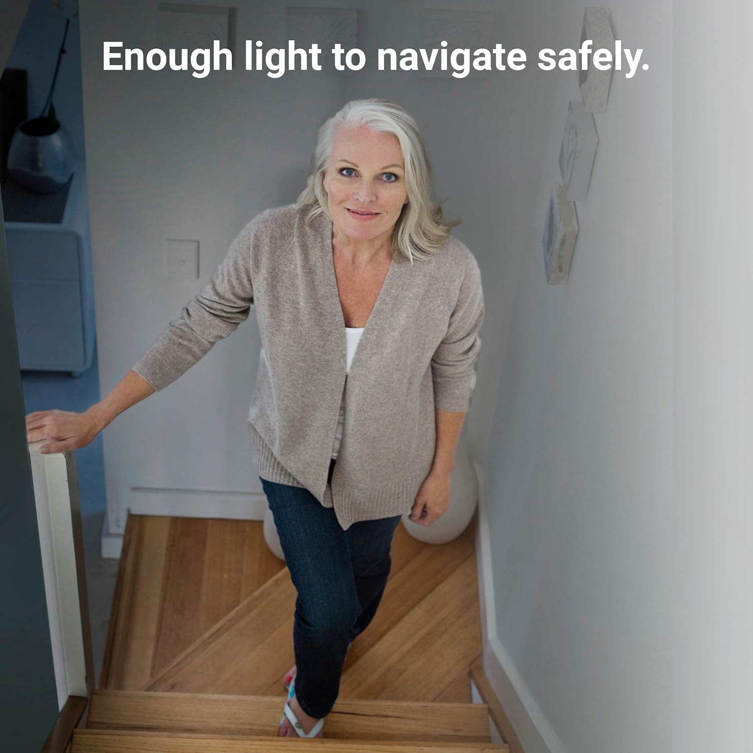 SAGELITE Delay Off LED Bulbs, 11W LED Light Bulb with 25 Seconds of Dimmed Light After Switch Off, 75W Equivalent Daylight (5000K) A21 Bulb E26 Base 1055LM, 2 Pack (0187695001)