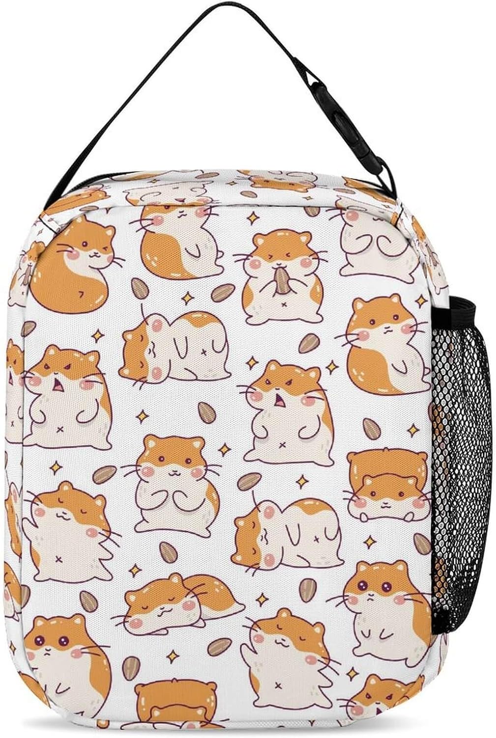 Hamster Backpack with Lunch Box & Pencil Case for Kids Girls Boys School, 16 Inch Cute Hamsters Bookbag, School Backpack for Students Children, Lightweight, Large Capacity - Image 5