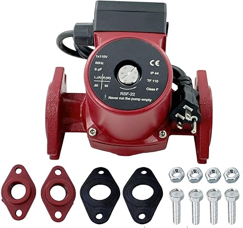 Miniatura 14 de UPS26-99FC 52722512 Bomba de circulador de agua/bomba de caldera 1/6HP Compatible con calefacción radiante, calefacción hidrónico, calefacción