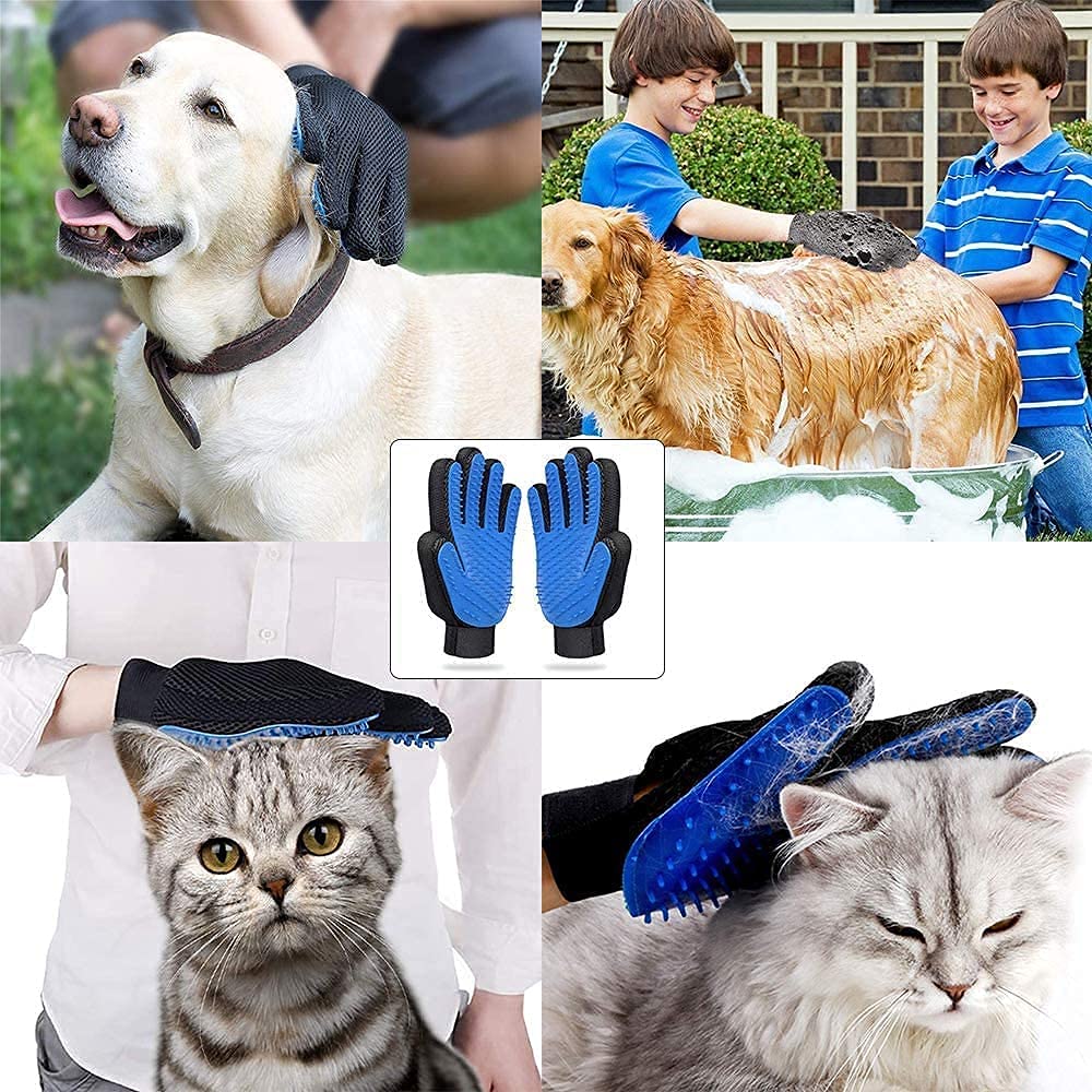 Ziyonix 3 Pièces Gants De Toilettage Pour Animaux Gants Pour