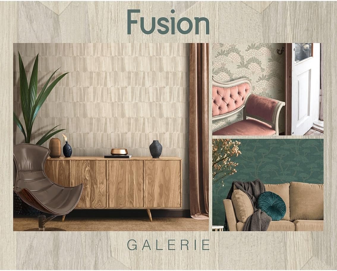 A.S. Création Nara 387471 Non-Woven Wallpaper Floral Yellow Gold Beige 10.05 m x 0.53 m Made in Germany