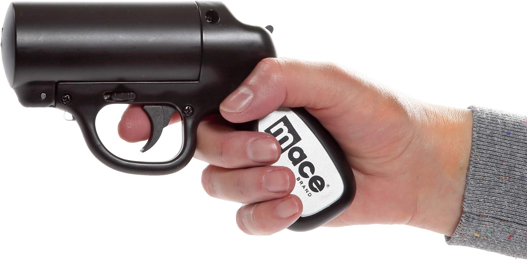 Brand Pepper Spray Gun with Strobe LED or Gun Holster, Black