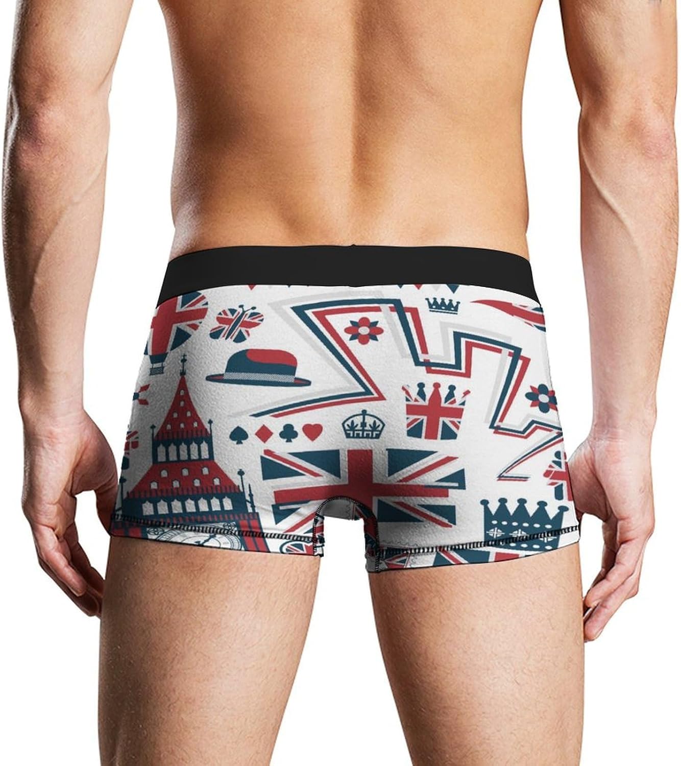 Uk Design Elements Men's Boxer Briefs Novelty Underwear Trunks Short Underpants