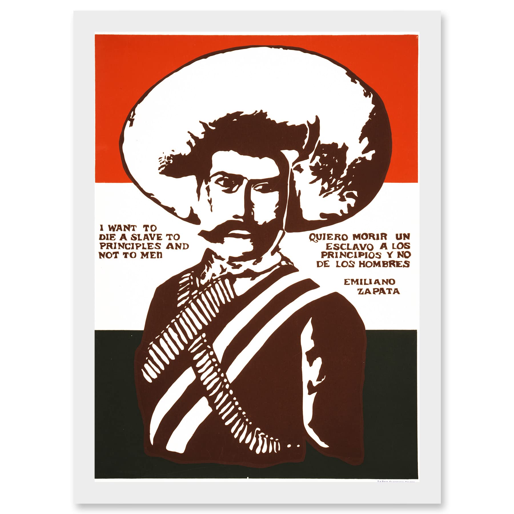 Artery8 Mexico Zapata Revolutionary Martyr Mexican A4 Artwork Framed Wall Art Print
