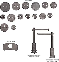 Vista 4 de OEMTOOLS 27113 Juego de pinzas de disco de 18 piezas, para nacionalesimportaciones, incluyendo herramienta de roscado de mano izquierda
