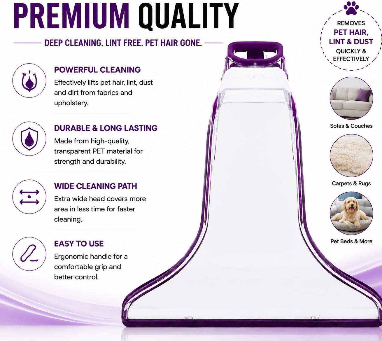 Replacement of Bissell Removable Nozzle - Purple for Select Carpet Cleaners #162-3825