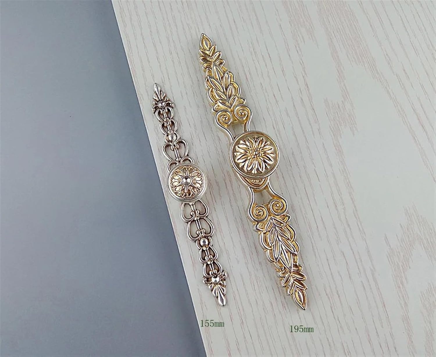 Handle for Furniture Kitchen Cabinets Door Drawer Vintage Handle Wardrobe Cupboard Dresser Pulls 2Pcs(155mm)