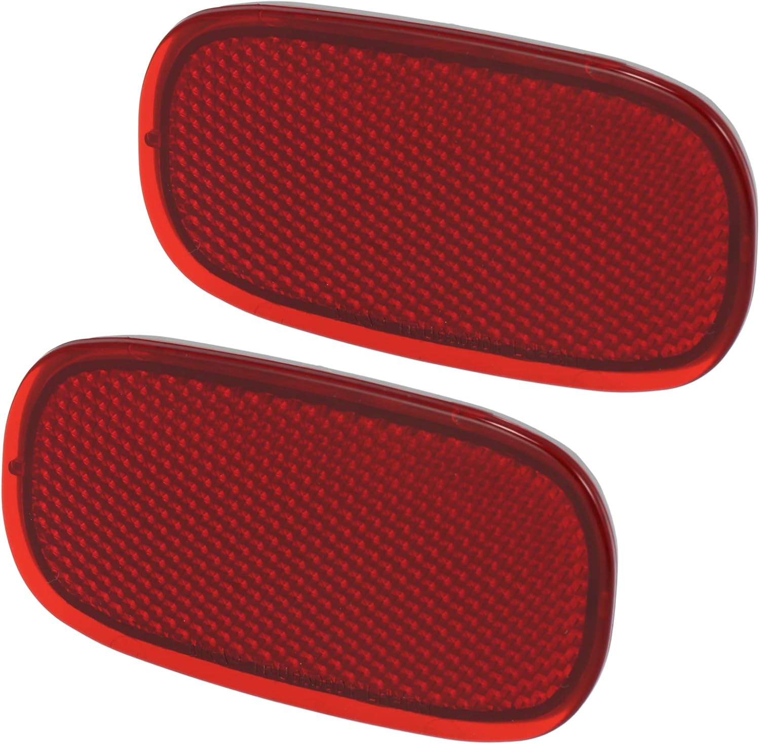 X AUTOHAUX Pair Exterior Rear Bumper Side Marker Reflector Red for Toyota RAV4 1996-2005 for Toyota Matrix 2010-2014 Left Right 81910-42010