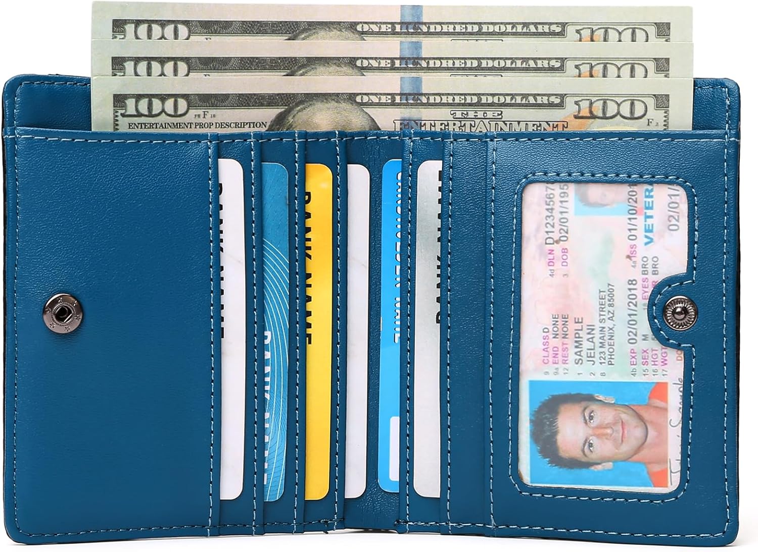 GAEKEAO Mens Wallet Slim Bifold RFID Blocking Thin Credit Card Holder Genuine Leather Minimalist Front Pocket Wallets for Men with Zipper Coin Pocket - Image 4