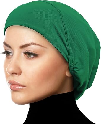 Womens Snood Cap Cotton Beanie Hair Wrap Chemo Undercap Easy Bonnet Hat