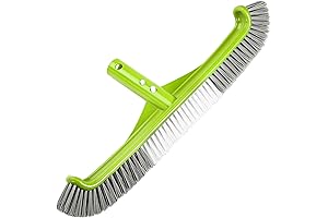 17.5" Curved Edge Pool Cleaning Brush Head