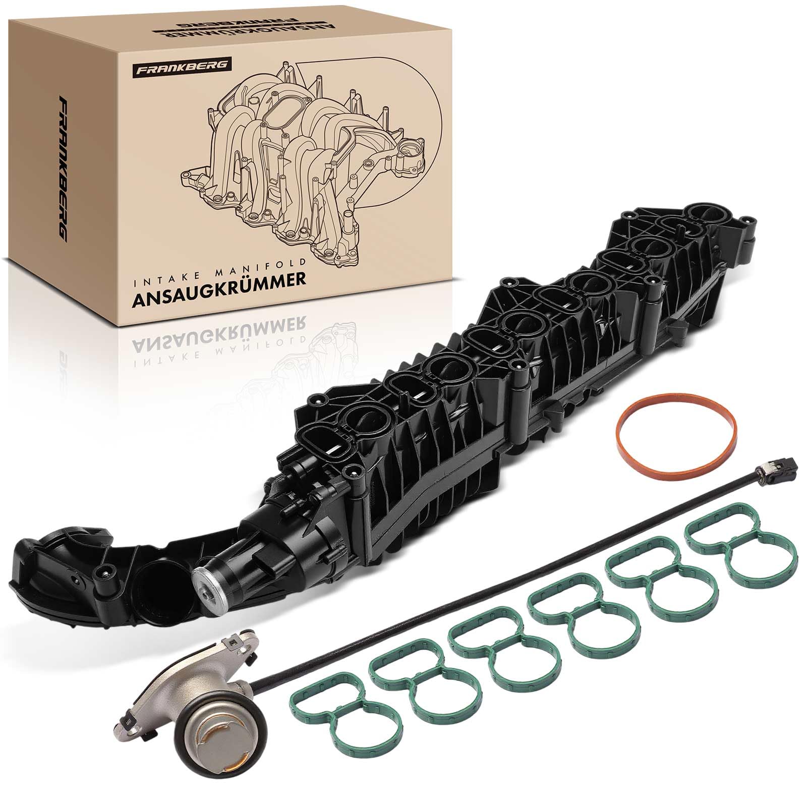Frankberg Collettore di aspirazione compatibile con X5 2018 5 2016-2020 7 2015-2020 X6 Intake Manifold 3.0L con Actuator Replace# 11618477029