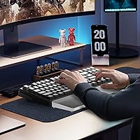 Vista 6 de SELORSS Reposamuñecas Acrílico para Teclado Pro- TENKEYLESS Teclado 80%- Reposapalmas Ergonómico para Teclados Mecánicos para Teclado