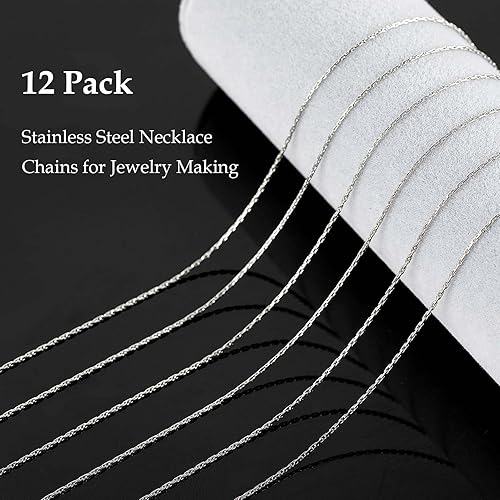 Miniatura 60 de Cadena de joyería para hacer joyas, cadenas de acero inoxidable chapadas en oro, suministros para hacer joyas a granel