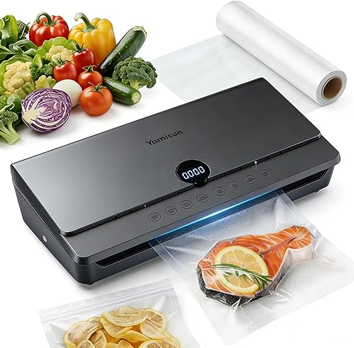 Vacuum Sealer for Food 90Kpa Powerful Vacuum Sealing Machine 7 in 1 Modes with Freshness Storage Bag Powerful Big Size (No pressing needed)