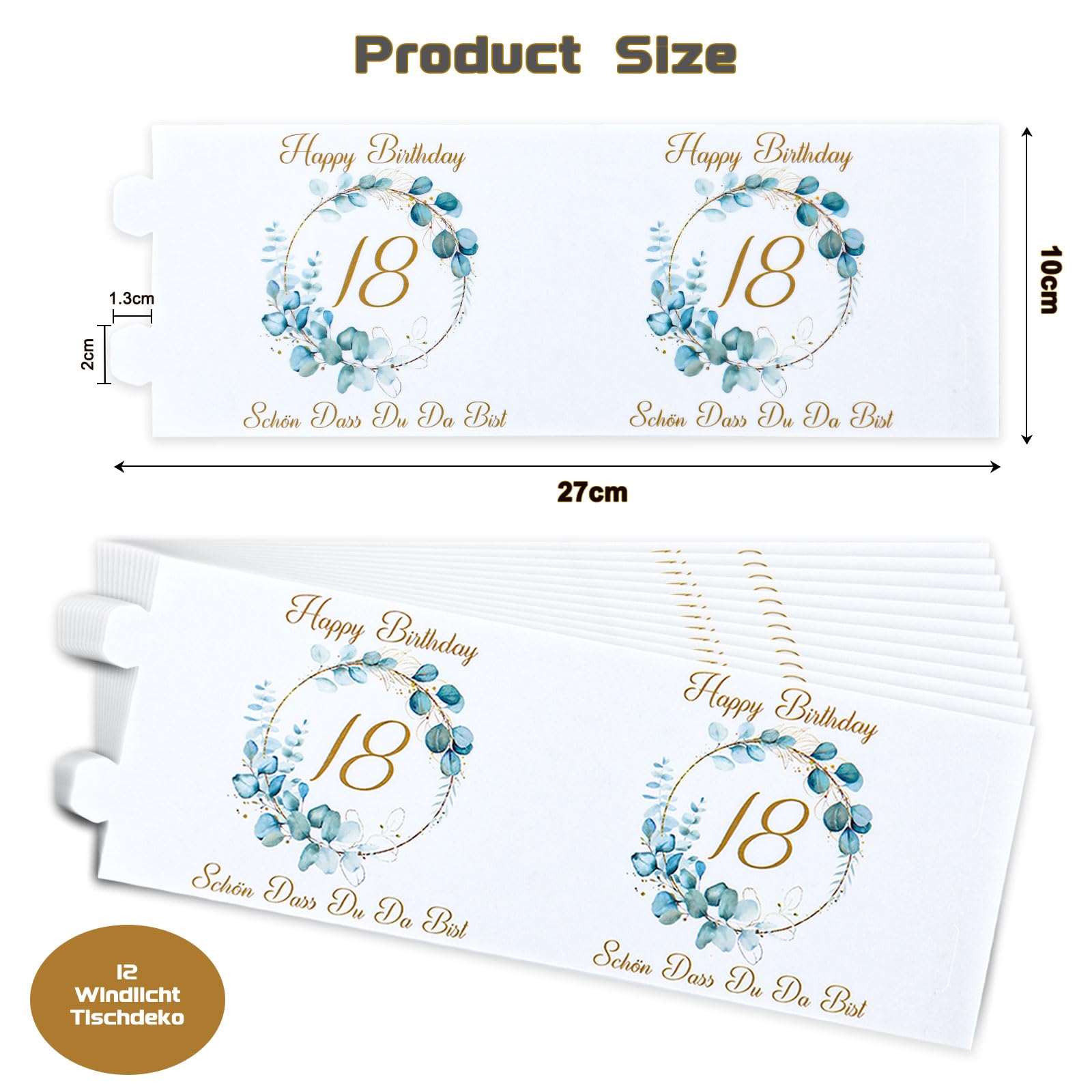 Lot De 12 Photophores Décoratifs De Table Pour Communion, Confirmation