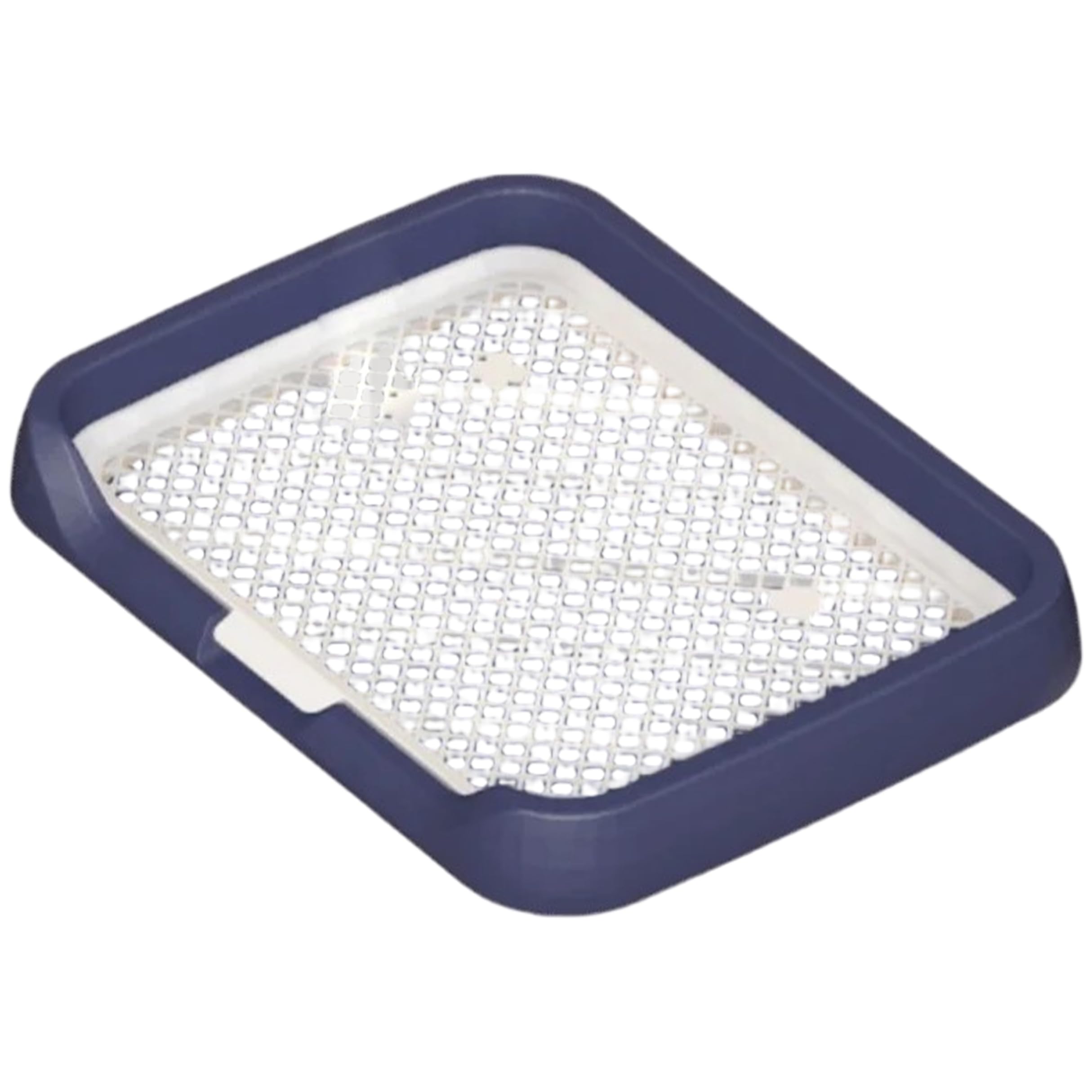 Bandeja para orinal para perros azul marino de 18.5x14.5 pulgadas con diseño dividido