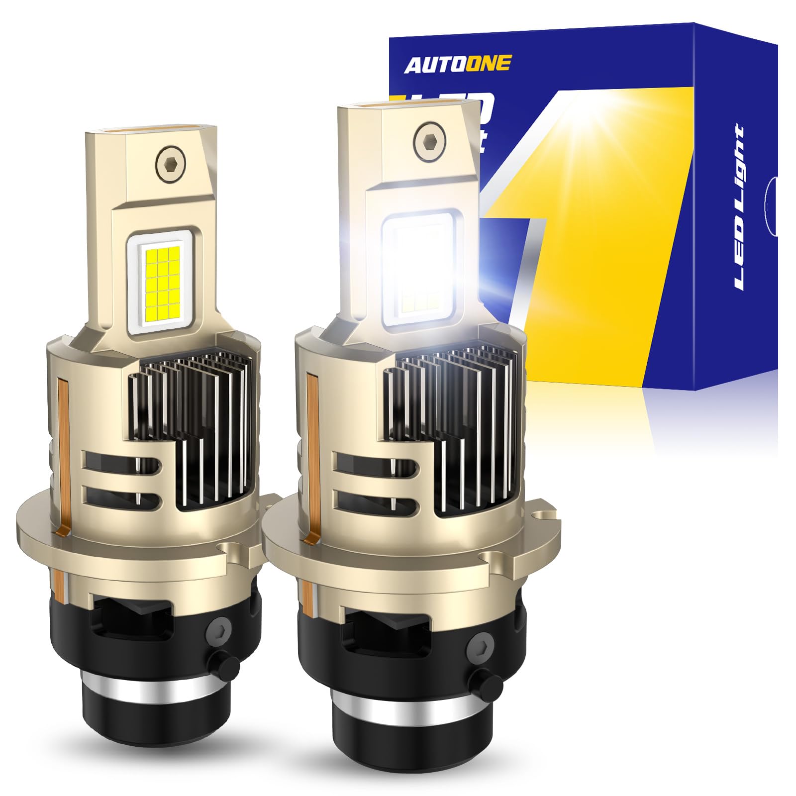 Photo 1 of AUTOONE 2026 Upgraded D2S D2R Headlight Bulbs, 1200% Bright 60000 Lumens