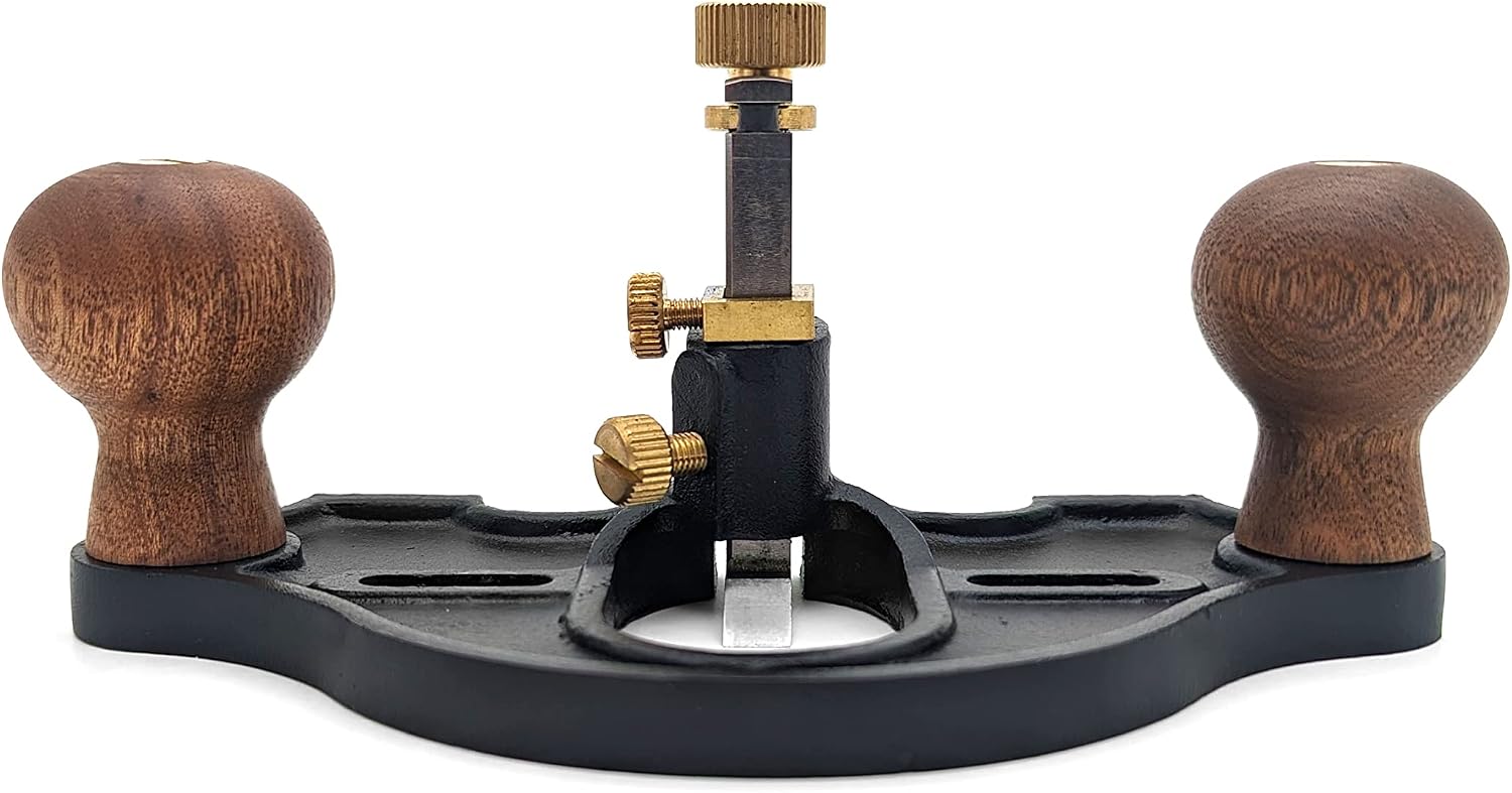 Taytools 777077 Number 71 Full SIze Router Plane, Closed Throat, 3/8” Square Cutter, Ductile Cast Iron Body