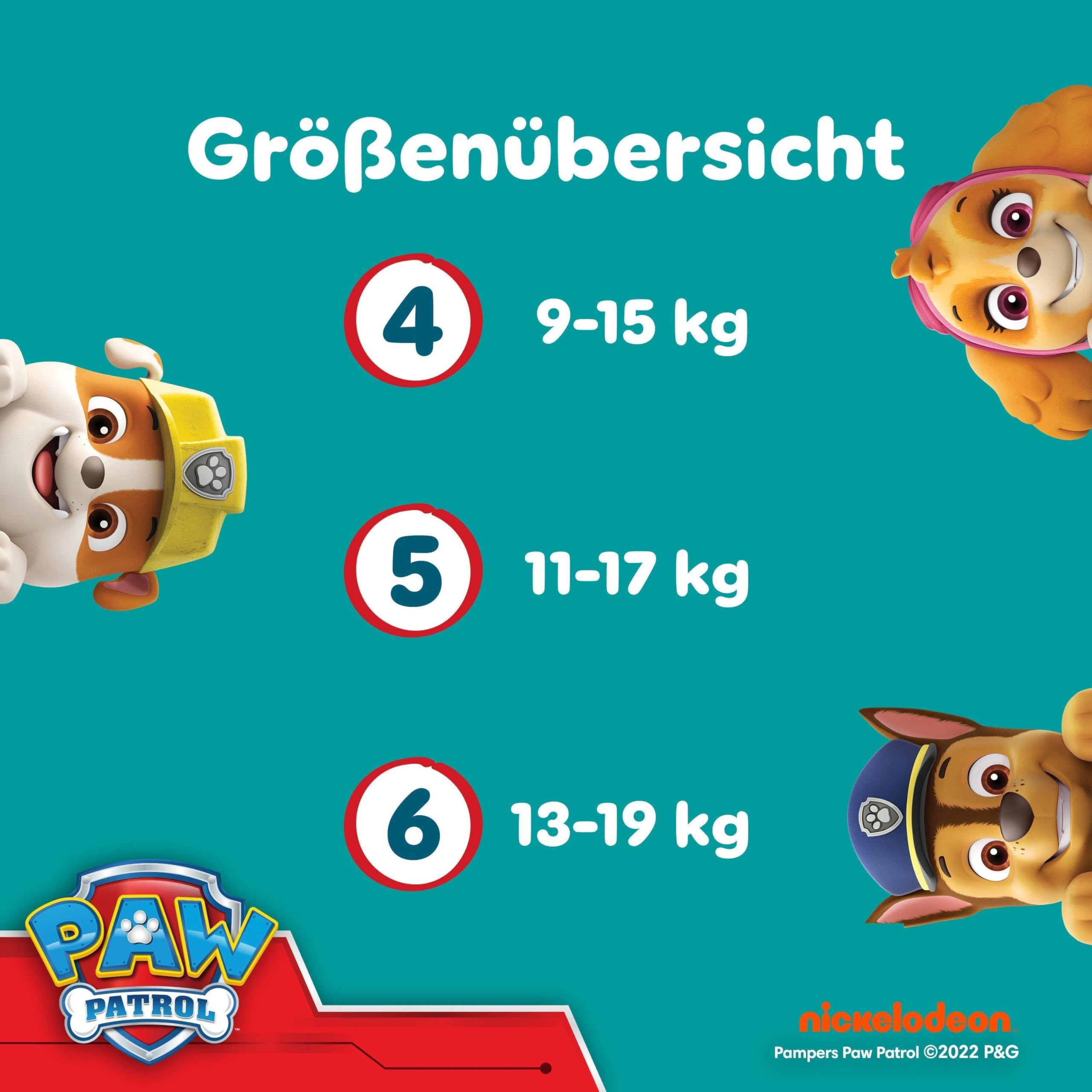 Pampers Baby-Dry Pants Paw Patrol Edition Größe 6, 138 Windeln, 13-19kg, 360° Passform