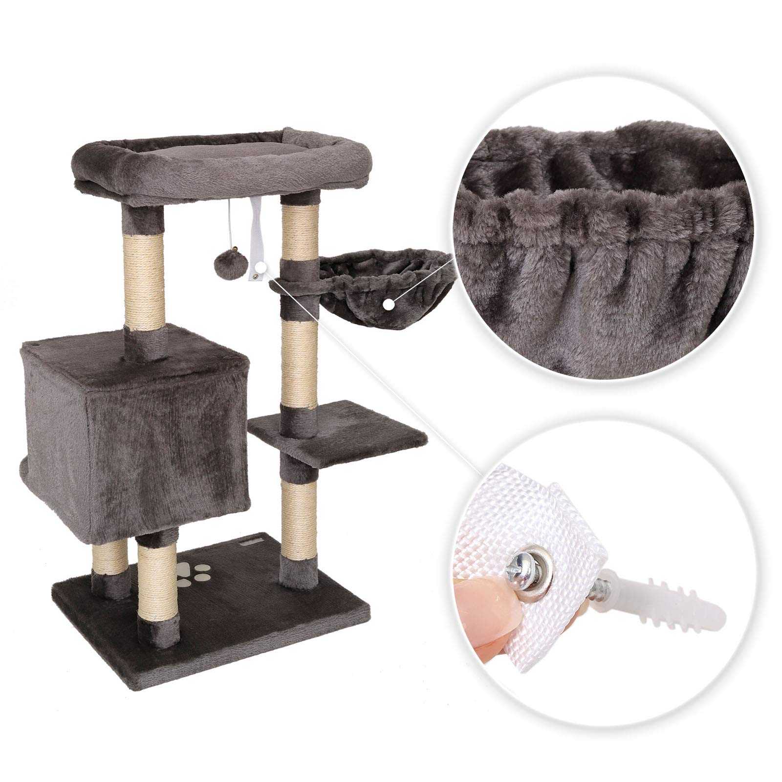 Lionto krabpaal, 93cm beige kat | De Kattensite Webshop
