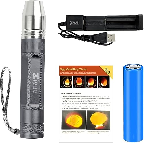 ziyue rechargeable USB egg candler with aluminum-alloy body