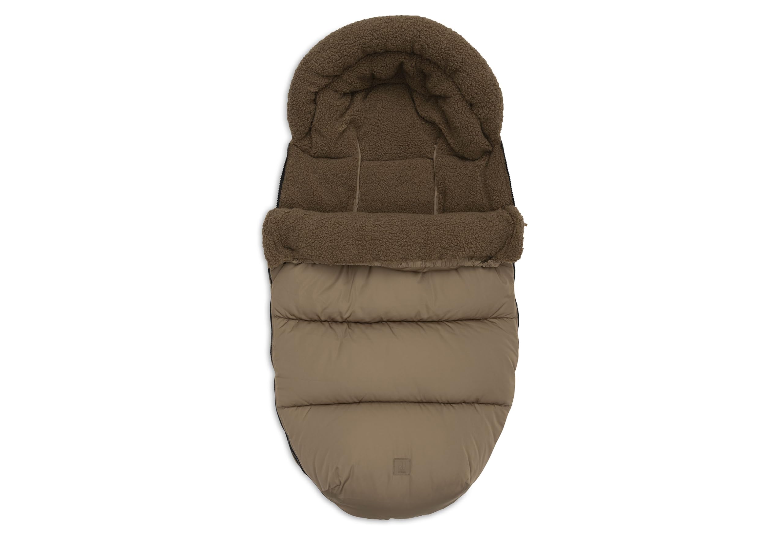 Jollein Fußsack - Für Buggy & Kinderwagen - Wasserabweisend mit Bionic Finish - Waschbar - Oeko-Tex Zertifiziert - Puffed Bronze - 92x52x10 cm