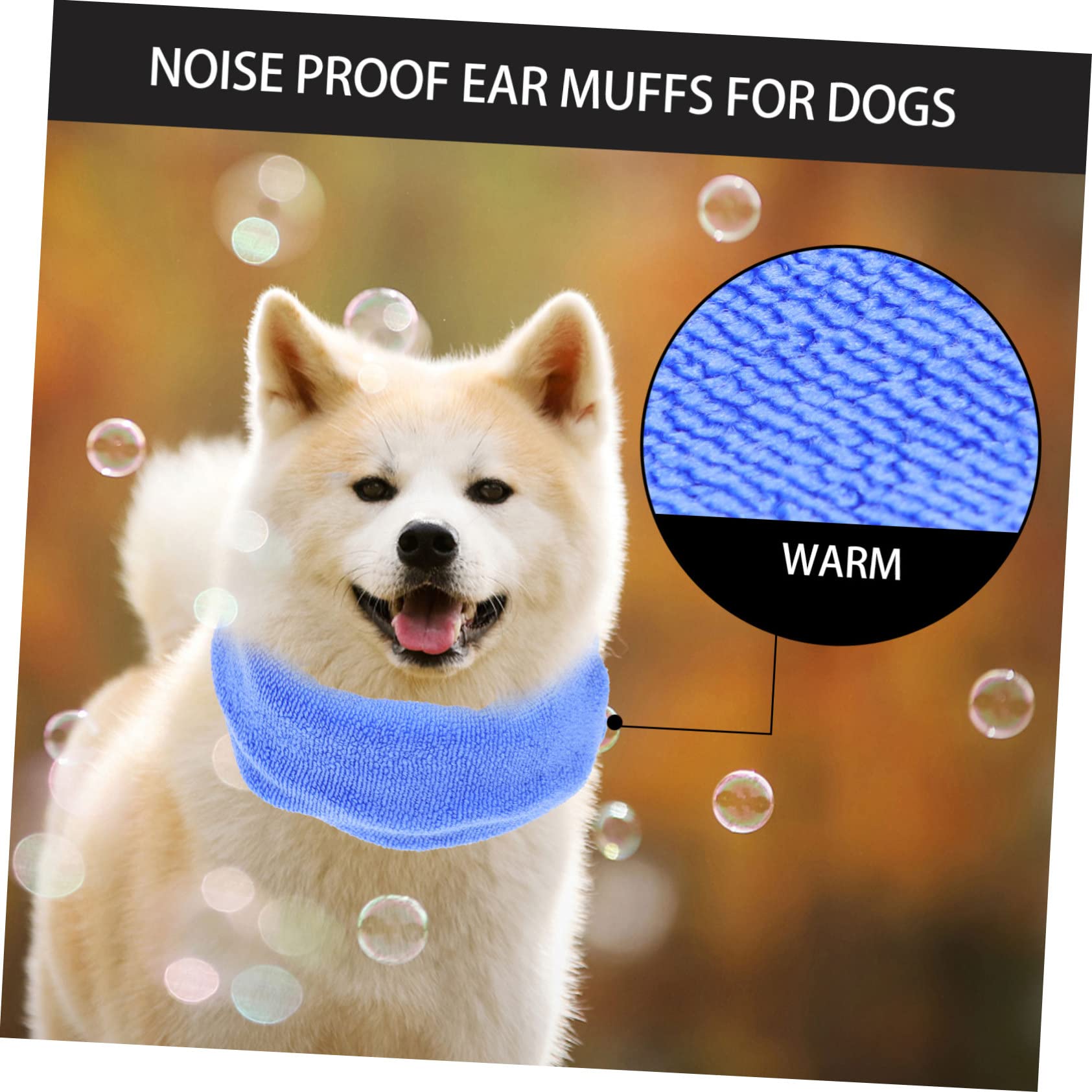 Beaupretty 4 Piezas Orejeras para Perros y Gatos Orejeras Elásticas para Perros Cómodas Orejeras para Cachorros Envoltura De Cabeza De Perro Mascota Gatos y Perros Multifunción Franela