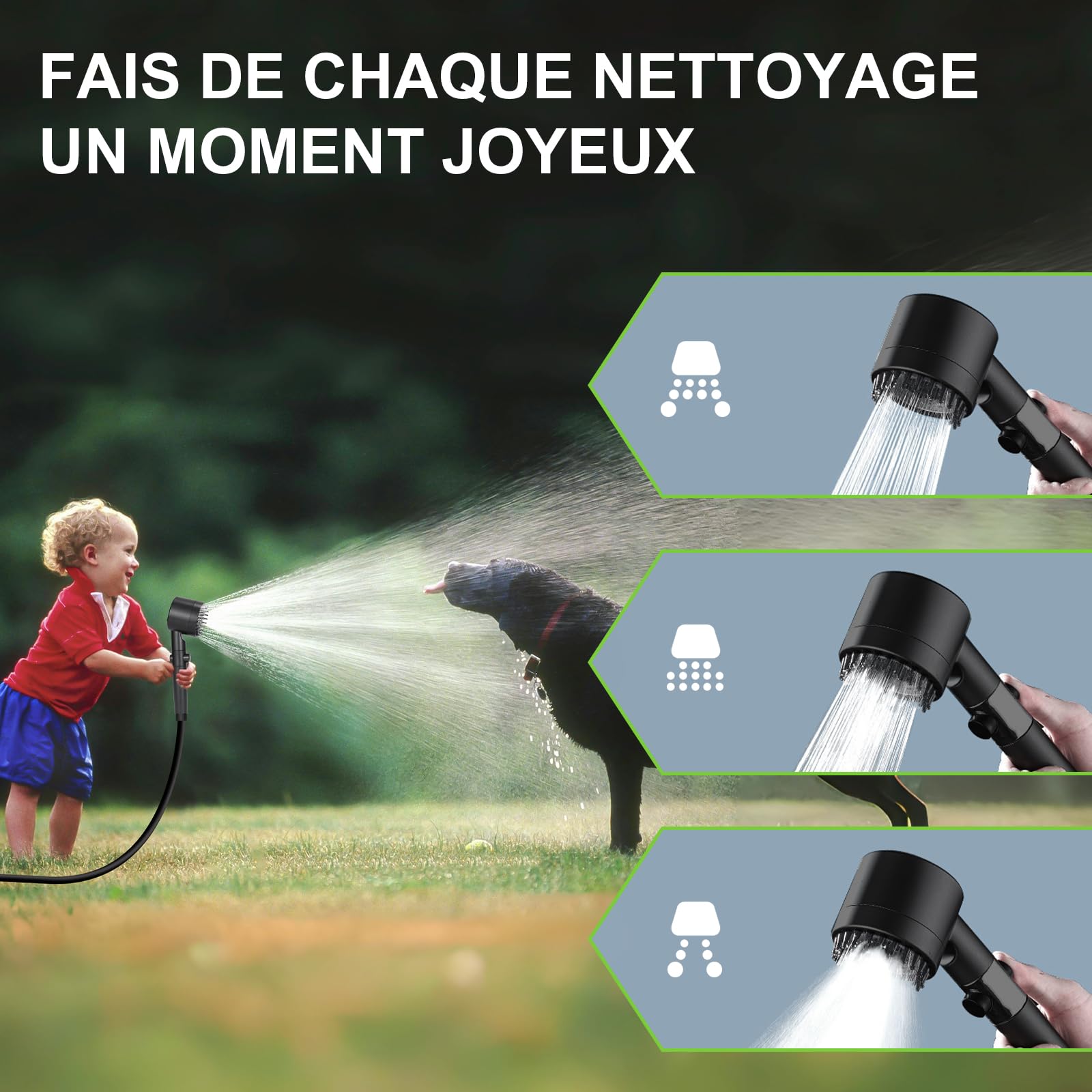 20l Douche Solaire Camping avec Pompe, 2000mAh Douche Portable Chauffante avec Sac et buse pour extérieur Camping, Randonnée et Car