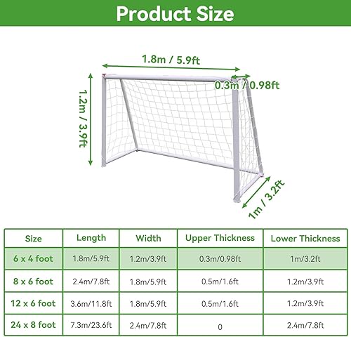 Miniatura 2 de Red de fútbol, repuesto de red de fútbol para deportes de fútbol, poste de repuesto para entrenamiento de partidos deportivos