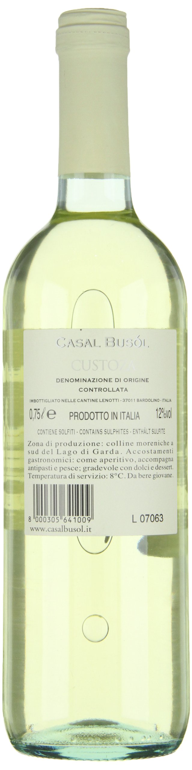 Cantine Lenotti Bianco di Custoza DOC Casal Búsol trocken 2012, 6er Pack (6 x 750 ml)