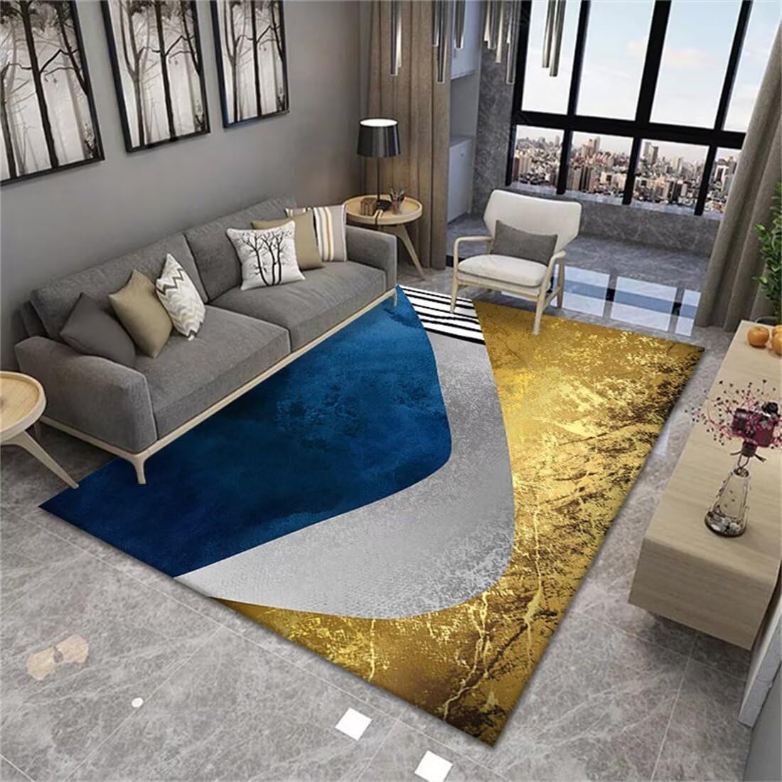 Tapis absorption sonore réduction bruit chambre personnalisé