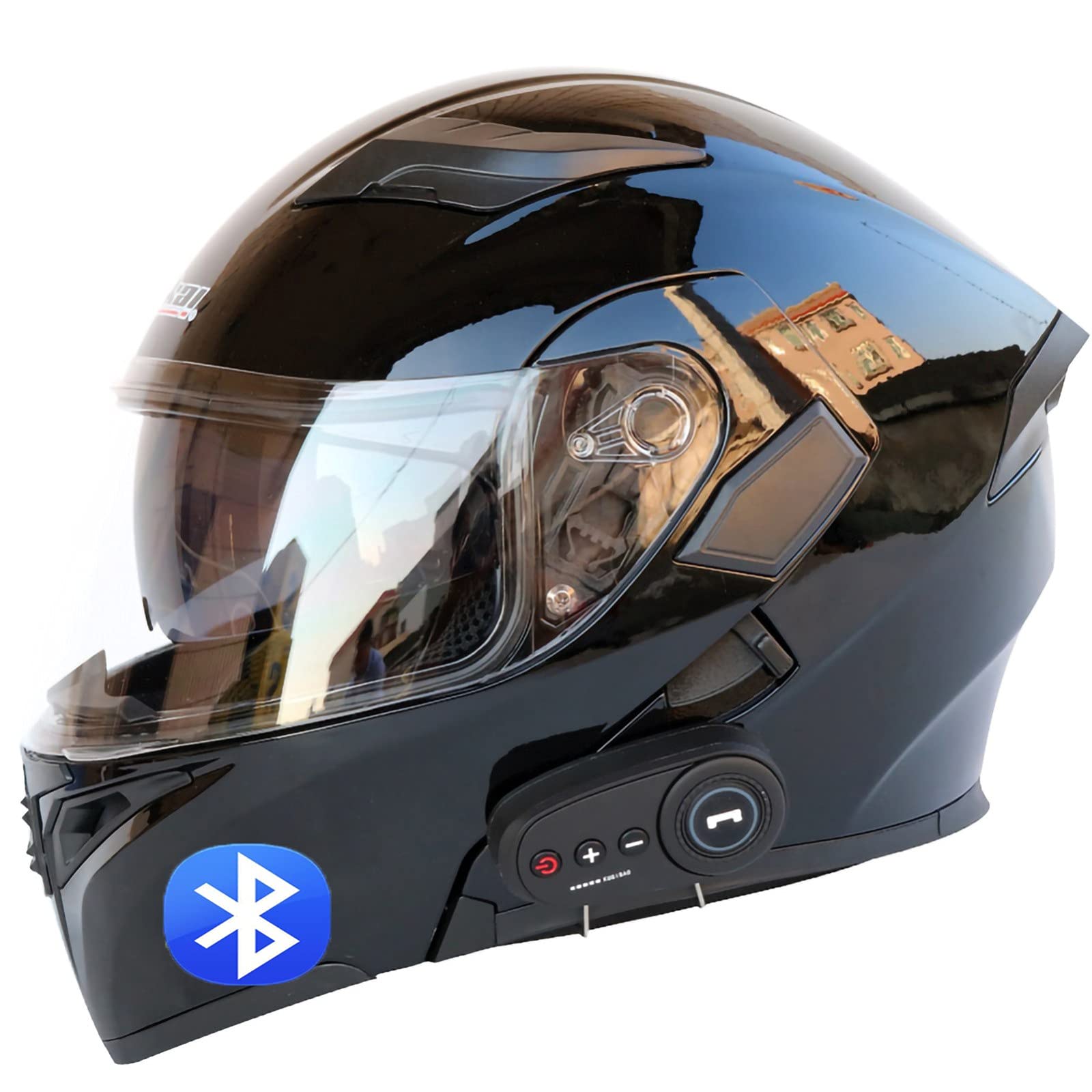 Buy Flip Up Bluetooth Motorbike Helmet,with Double Visor AntiFog