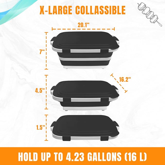 Sistema Collapsible BBQ Prep de 16L y Bolsa Aislante 21'' miniatura 2