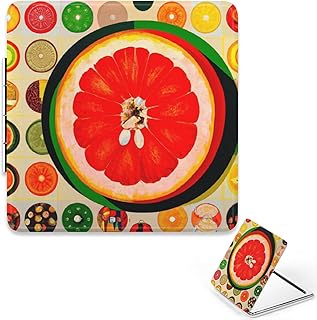 Mirror Travel Retro Orange Slice Colorful Cir...