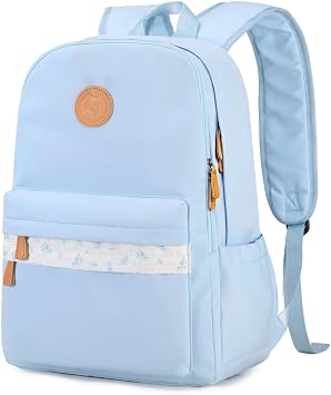 mygreen Waterproof School Backpack for Teen Girls & Boys, Lightweight 15.6 Inch Laptop Bag, Trendy 2024 Ergonomic Bookbag for High School, College, and Travel Blue