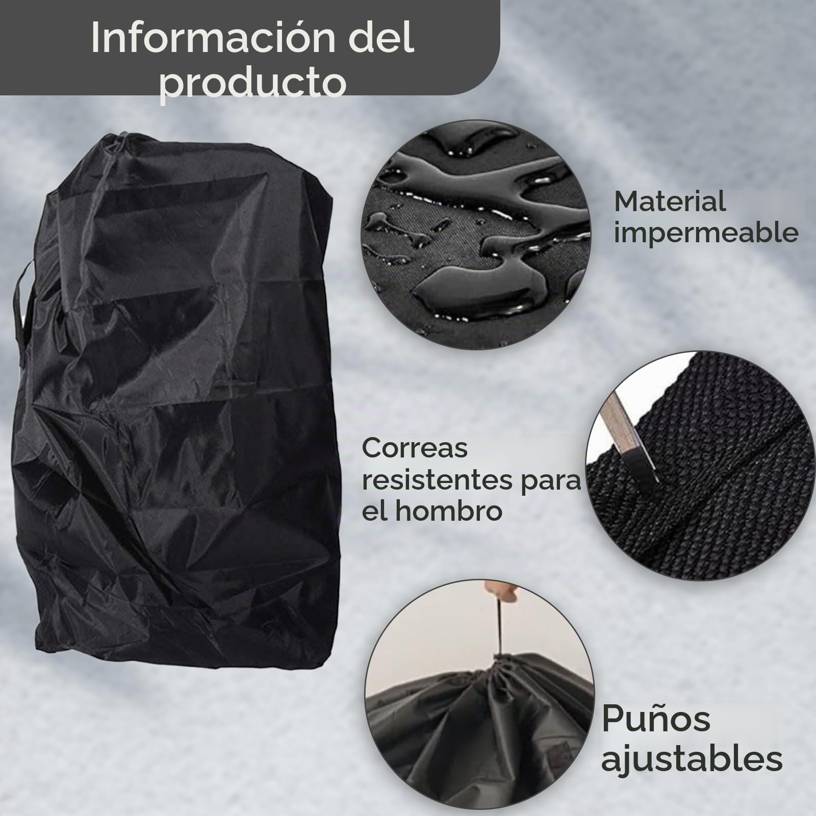 Bolsa de transporte para cochecito, bolsa de transporte impermeable para cochecito, funda protectora de avión y bolsa de viaje, ligera y portátil, ideal para viajes, aviones y uso diario