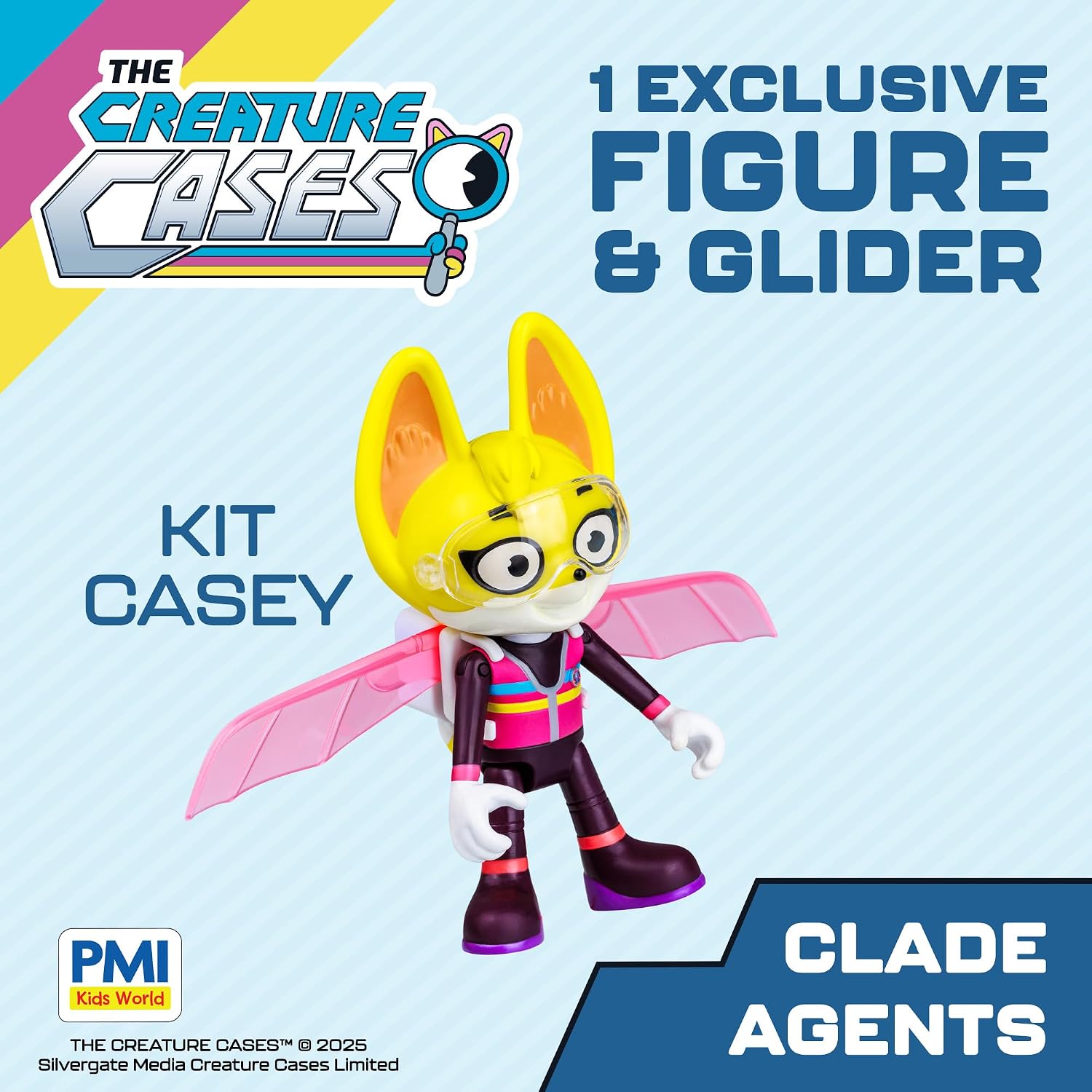 The Creature Cases Clade Agents Articulated Figure 1-Pack – Kit Casey 3-Inch Poseable Character Toy with Show-Accurate Details and Collectible Window Box image 2