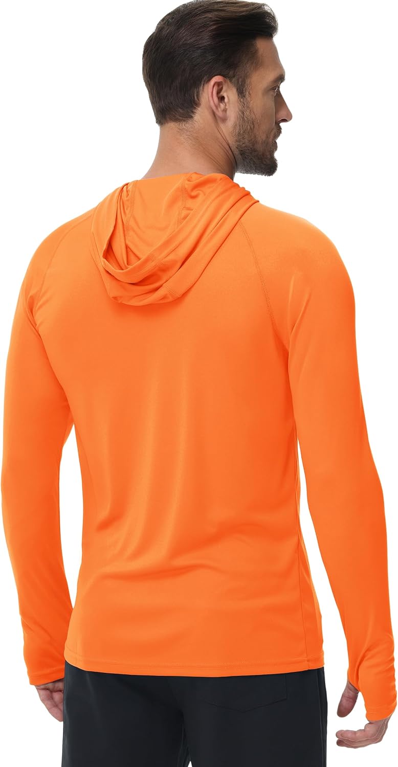 Sizr XL....Boladeci Men's UPF 50  Sun Protection Lightweight Hoodie Shirts Long Sleeve Fishing Shirts SPF UV Hiking Swim