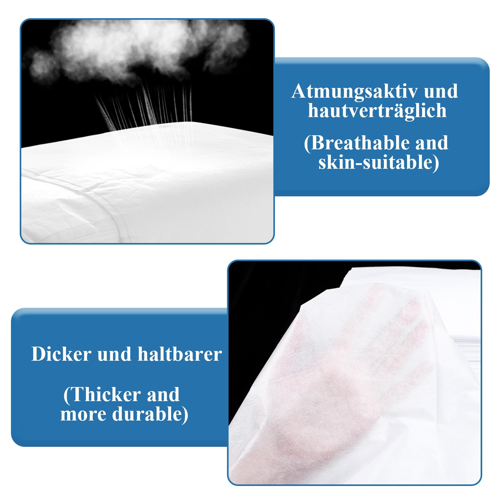 200 sábanas desechables para mesa de masaje, sábanas desechables de tela no tejida, sábanas bajeras de masaje, sábanas desechables para salón de belleza, spa, camas de hospital, masajes, hoteles