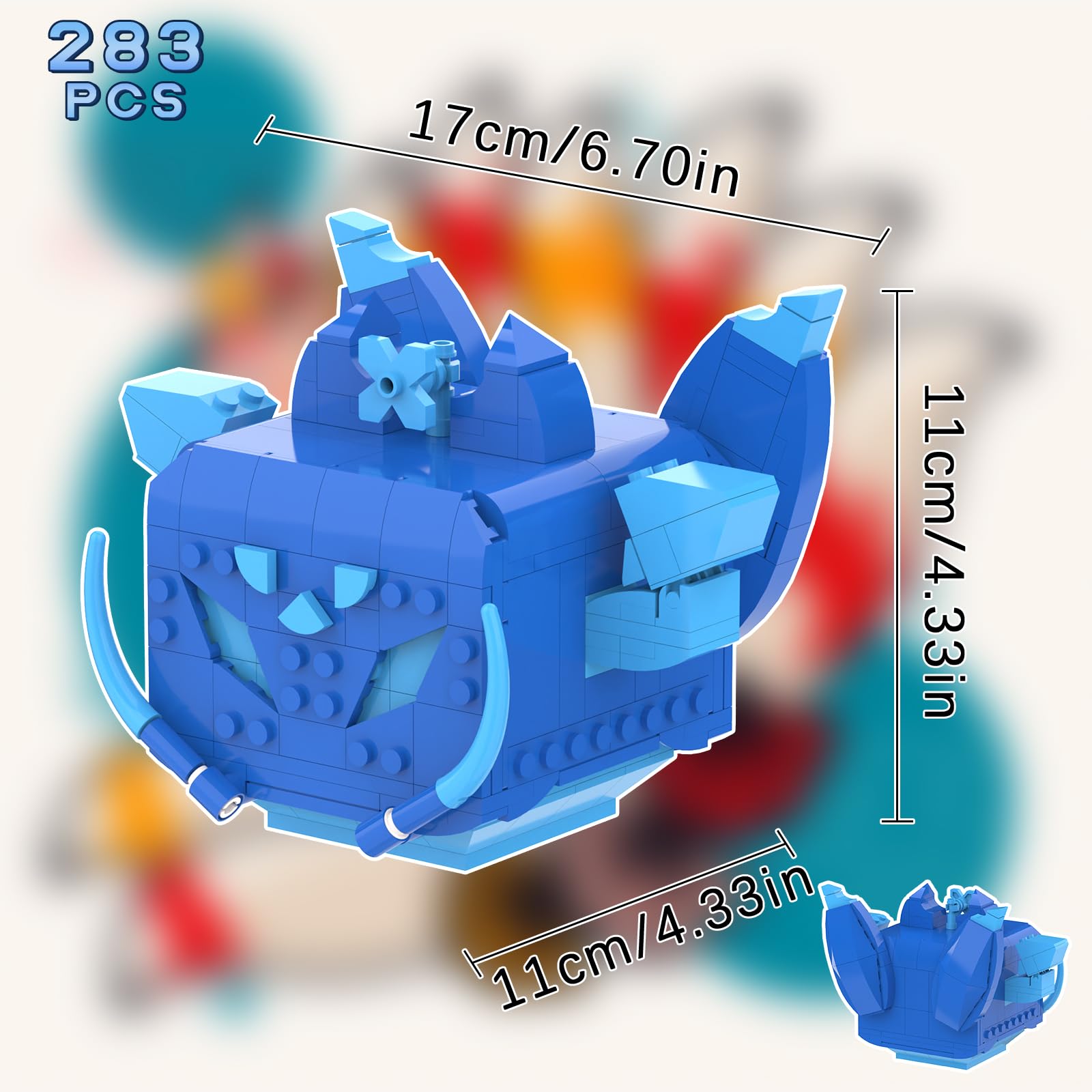 Amazon.co.jp: キツネ フルーツ組み立てセット 283ピース ブロックス