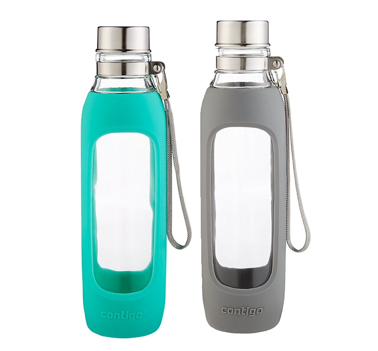 Contigo Purity Glass Water Bottle 20 Ounce Smoke And Greyed | Desertcart  Belize