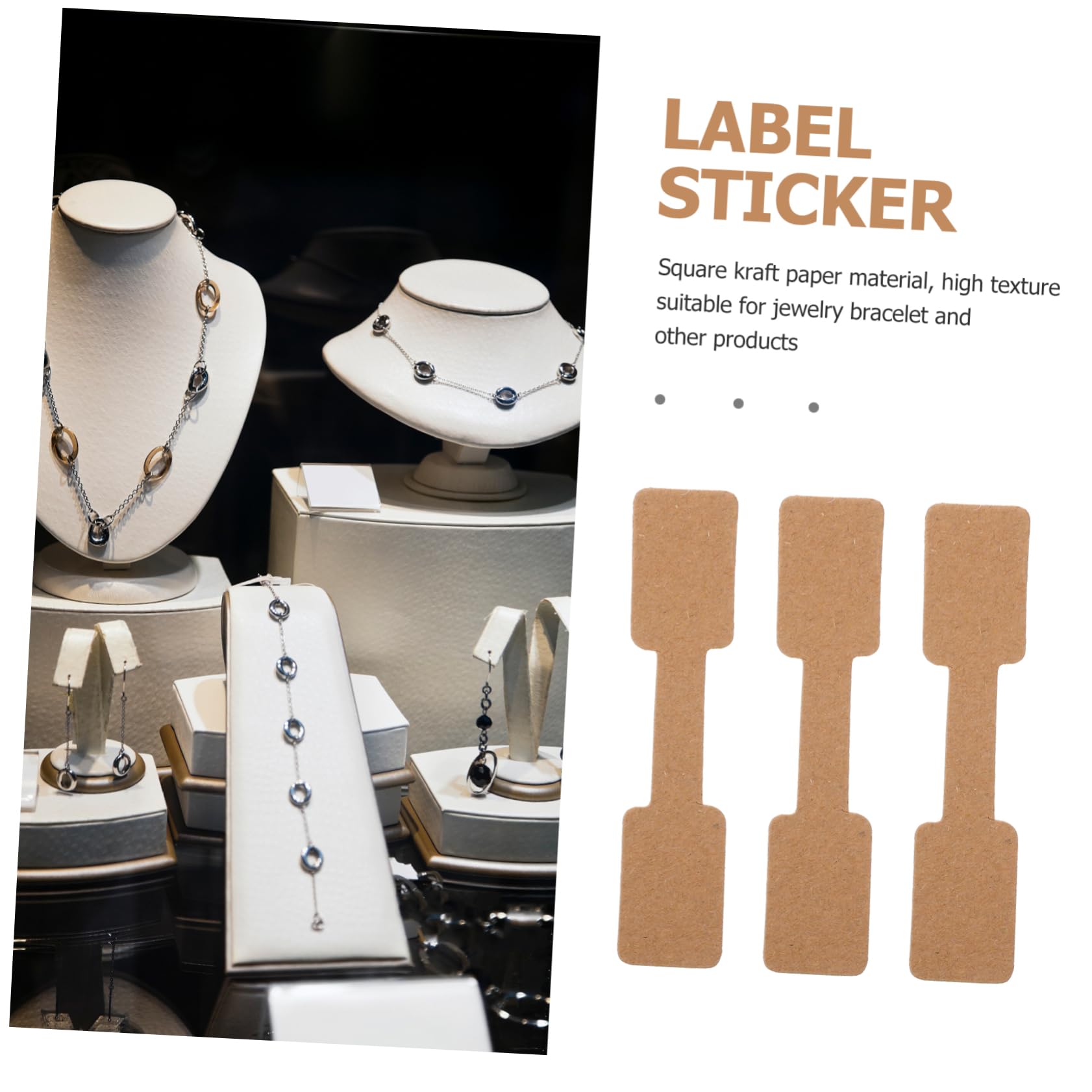 DOITOOL 5 series Etiquetas De Precio De Papel Etiquetas Para Llaves Con Etiquetas Etiquetas Adhesivas Para Joyería Etiquetas Adhesivas Para Anillos 500 piezas x 5