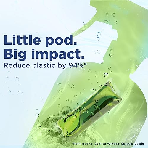 Miniatura 4 de Windex Disolver cápsulas concentradas, limpiador multisuperficie, 2 cápsulas de repuesto concentradas solubles