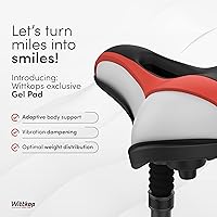 Vista 3 de Wittkop - Asiento de bicicleta de gran tamaño para bicicleta Peloton y bicicleta +, asiento de bicicleta cómodo, compatible con bicicletas Peloton