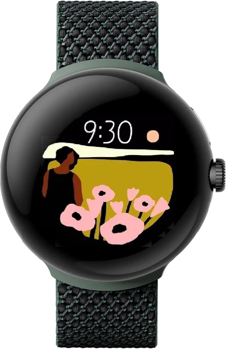 Google Pixel Watch 41mm, Matte Black - Unlocked (Renewed)