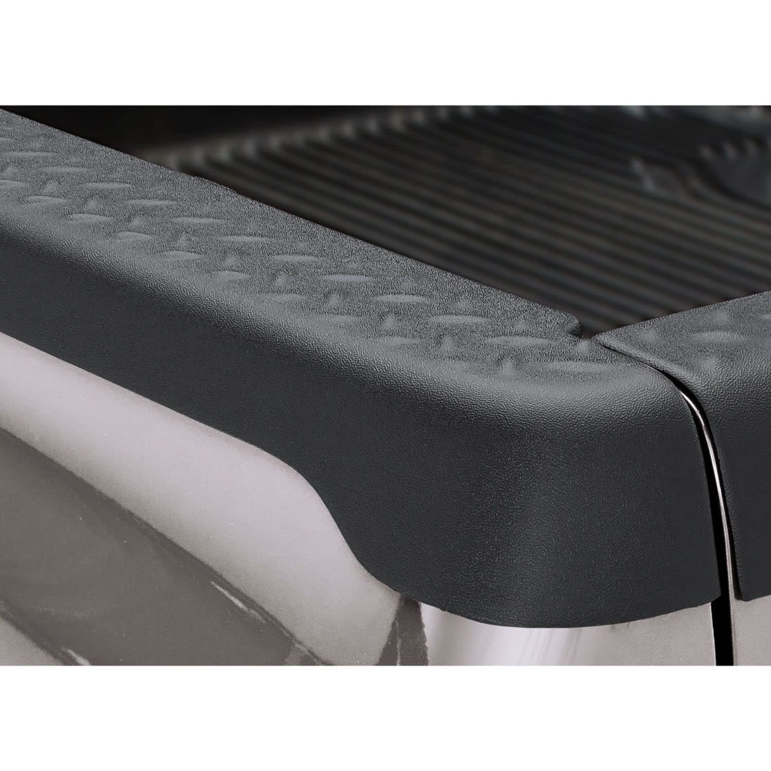 Photo 1 of Bushwacker Ultimate BedRail Caps - DiamondBack w/o Stake Holes | 2-Piece Set, Black, Smooth Finish | 59513 | Fits 2002-2008 Dodge Ram 1500; 2003-2009 Ram 2500, 3500 Fleetside w/ 6.5' Bed BedRail Caps DiamondBack w/o Stake Holes 6.5' Bed