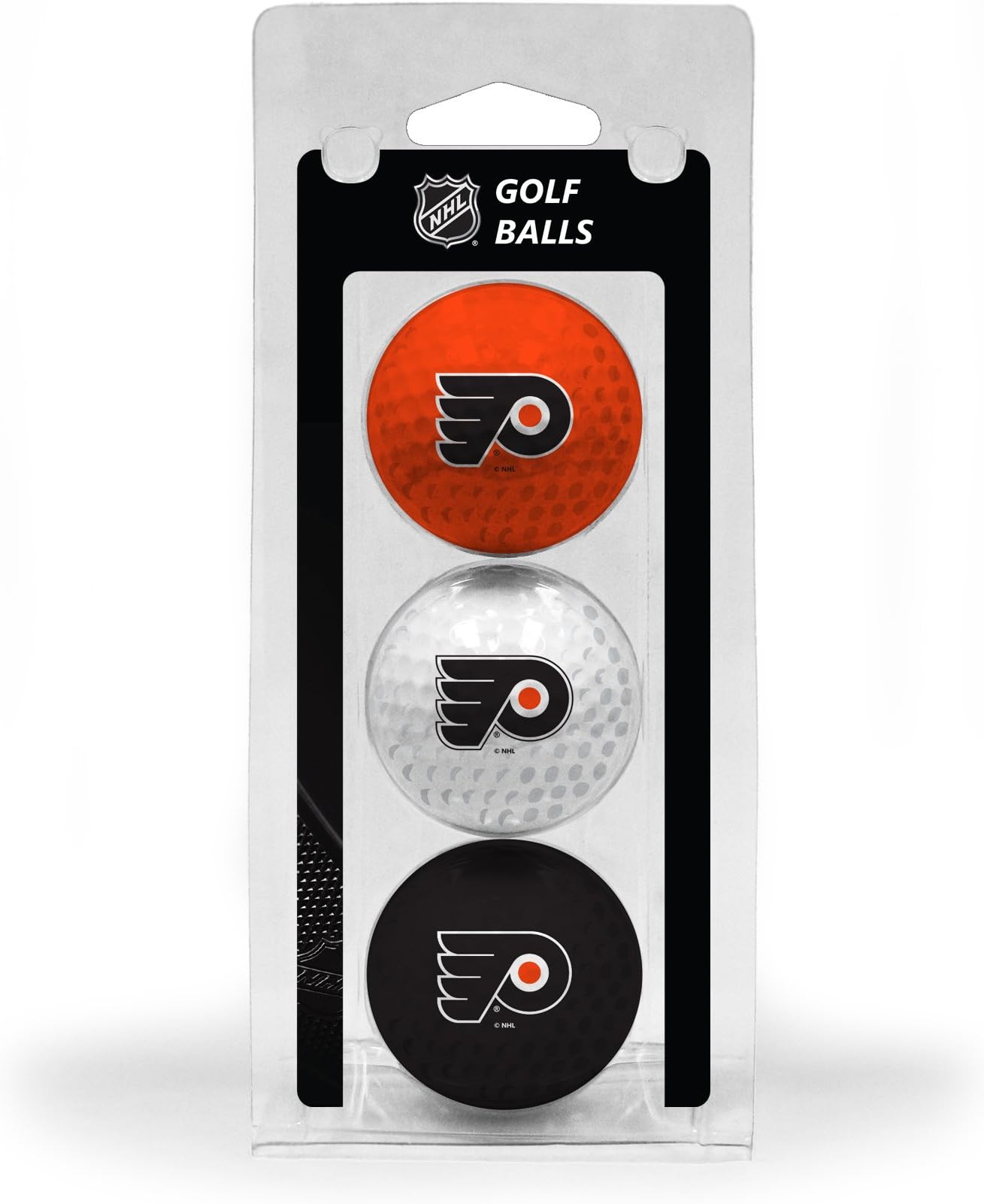 Team Golf NHL Regulation Size Golf Balls, 3 Pack, Full Color Durable Team Imprint (Ball Color May Vary)
